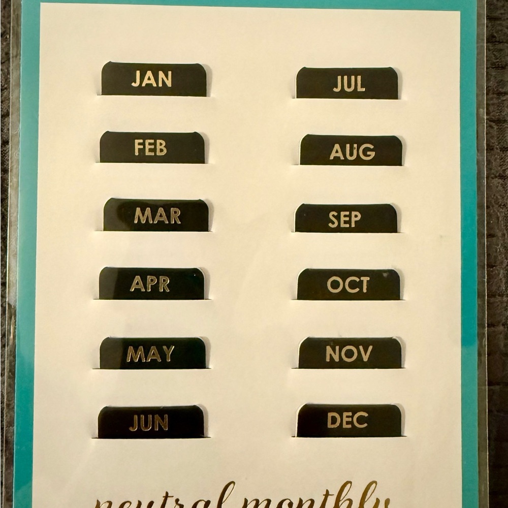 Erin Condren Monthly Adhesive Tabs Organizing and Sorting in Planners, Journal